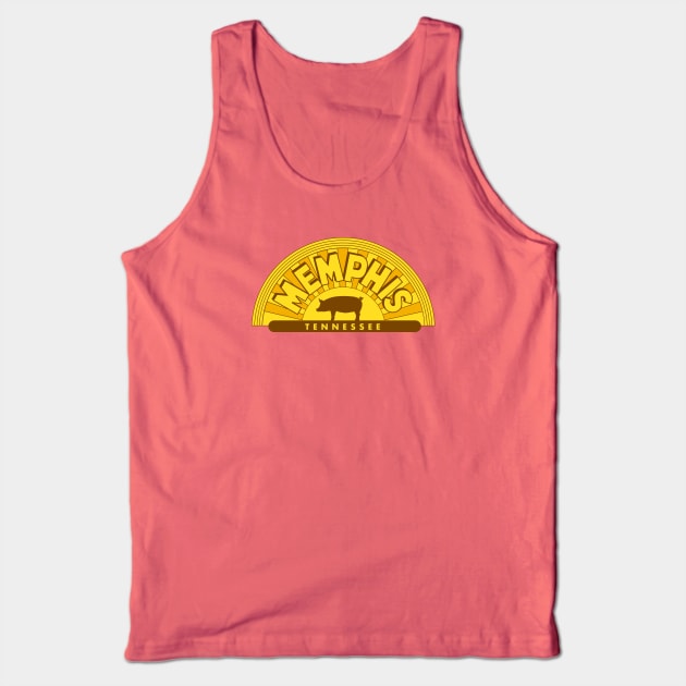 Memphis Tennessee, BBQ, Memphis, BBQ, Sun Studio, Elvis, Beale Street, Tank Top by TheShirtGypsy